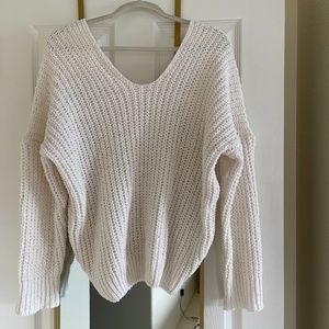 Ivory Knit Sweater | Size M